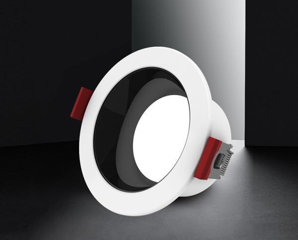 Deep Anti Glare Dimmable LED Down Light 6500K 6.5W Round LED Downlight