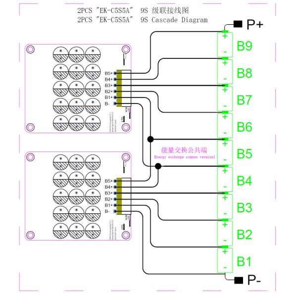 Активный балансировщик 12В 4S 5S 5A BMS Lipo Lifepo4 LTO Батарейный балансировщик