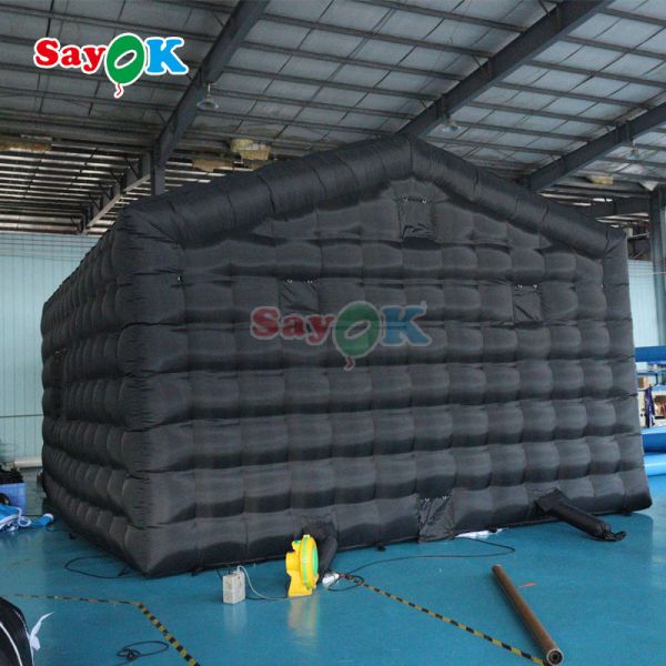 Iluminação de discoteca LED portátil Tenda de clube noturno móvel Inflável Cubo Tenda de festa inflável Clube noturno para alugar