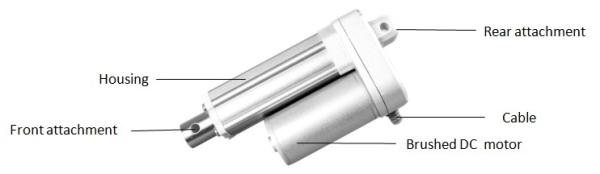 Micro Electric Actuator 12volt, 4inch stroke 50KG load , Waterproof Electric Pistion With Limit Switches IP65