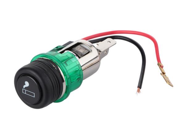 ESQ6105 Universal car cigarette ligter DC12V power plug replacement for auto Green color