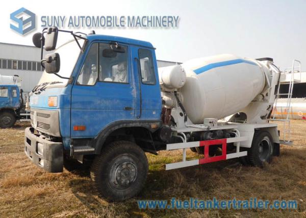 Dongfeng 153 Blue Cab 6 Wheeler 6 M3 Concrete Mixer Truck Cummins Engine