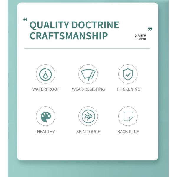 Red Soft Touch Wallpaper 100m Roll Fire Proof Wallpaper For Kitchen