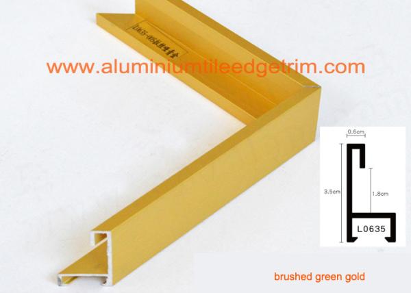Decorative Aluminium Picture Frame Mouldings Extrusions , Aluminium Picture Frame Profiles