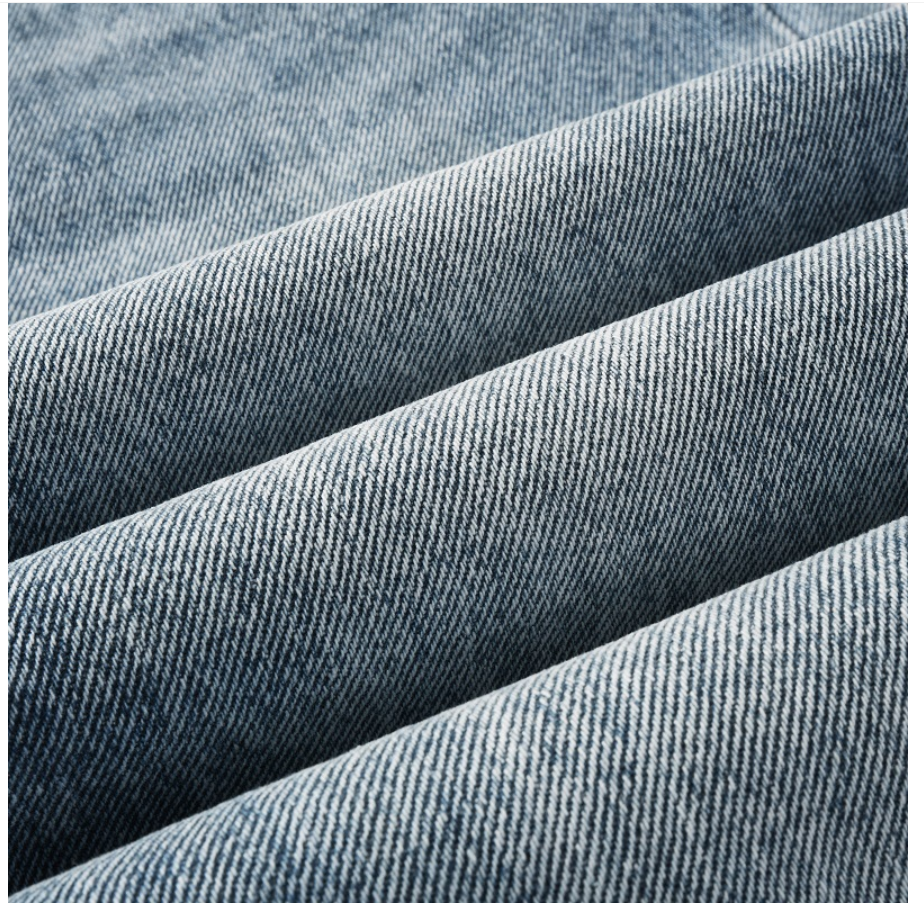 Washed Ripped Denim Jeans Flare Street Denim Jeans With Whisker Detailing
