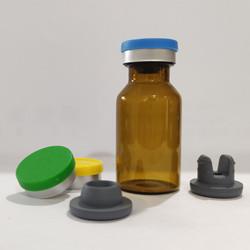 1-100ml Clear Amber Tubular Glass Vials Injection Glass Vials With Rubber Stopper