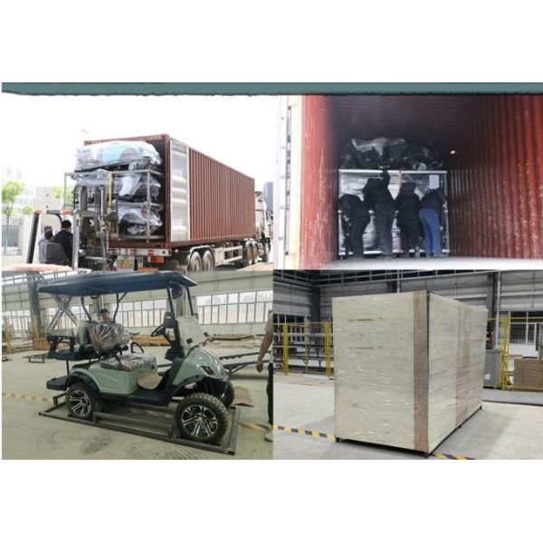 Comfortable Portable 4 Seater Golf Cart With Imported Electric Controller And Off Road Tires