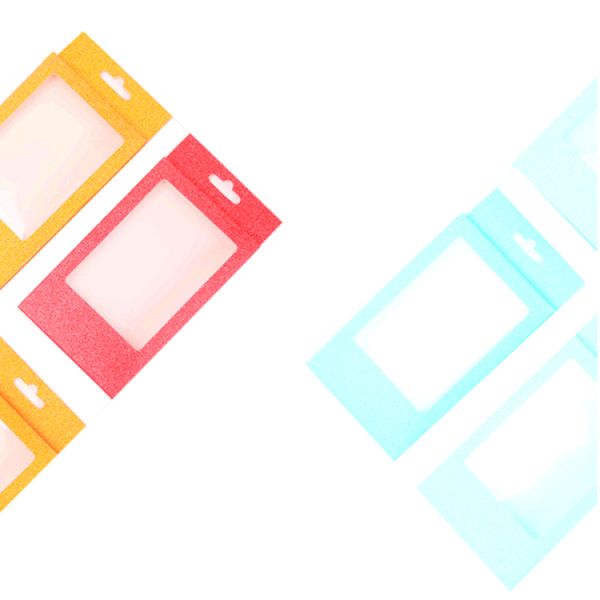 Cajas de venta al por menor de estand personalizado vacío reciclable de brillo con tapa transparente