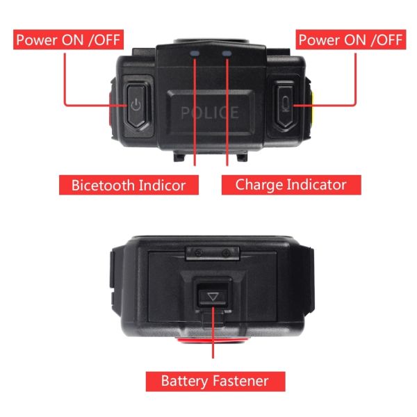 Night Version Wireless Vedio 15 meters Police Worn Cameras