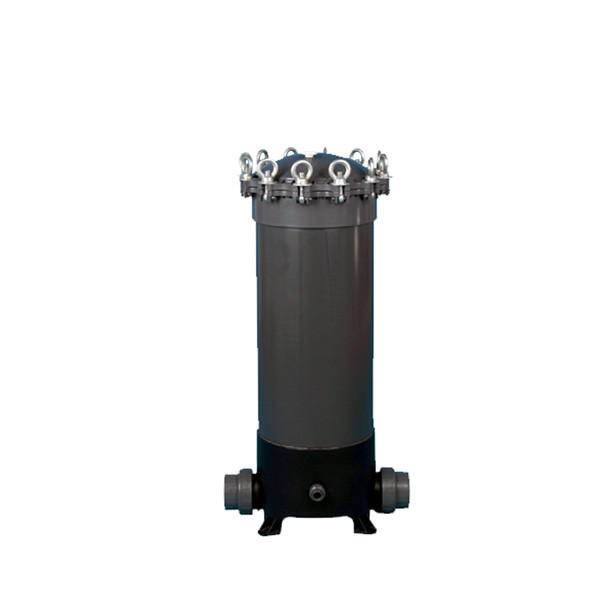 3-5 Elements Capacity PVC Filter Housing For Electroplating Factory Sewage Treatment