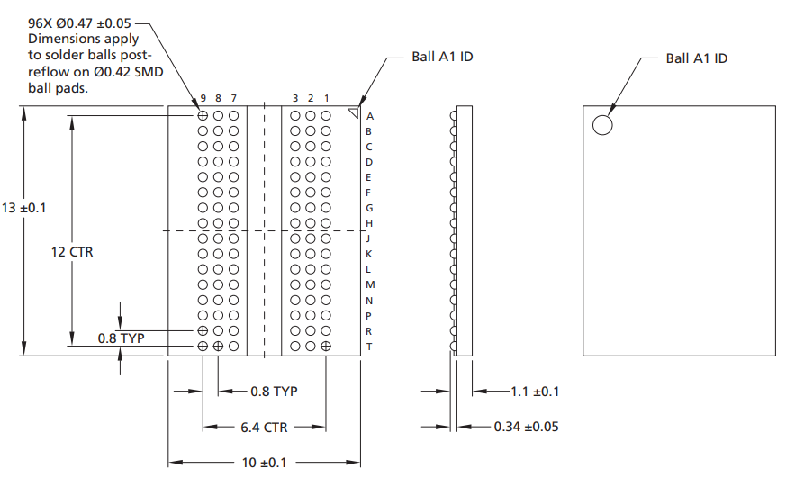 16Gbit размер запоминающего устройства MT40A1G16KD-062E: E SDRAM - пакет IC 96-FBGA памяти DDR4