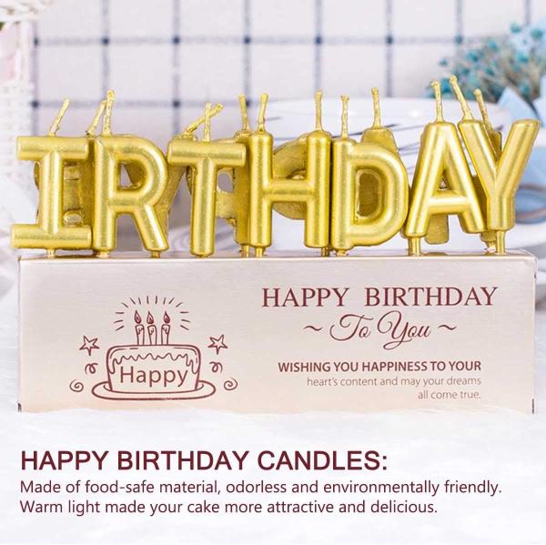 Birthday Cake Topper Set Happy Birthday Cupcake Topper Letters Cake Candles Toppers Confetti Balloon Stars Hearts