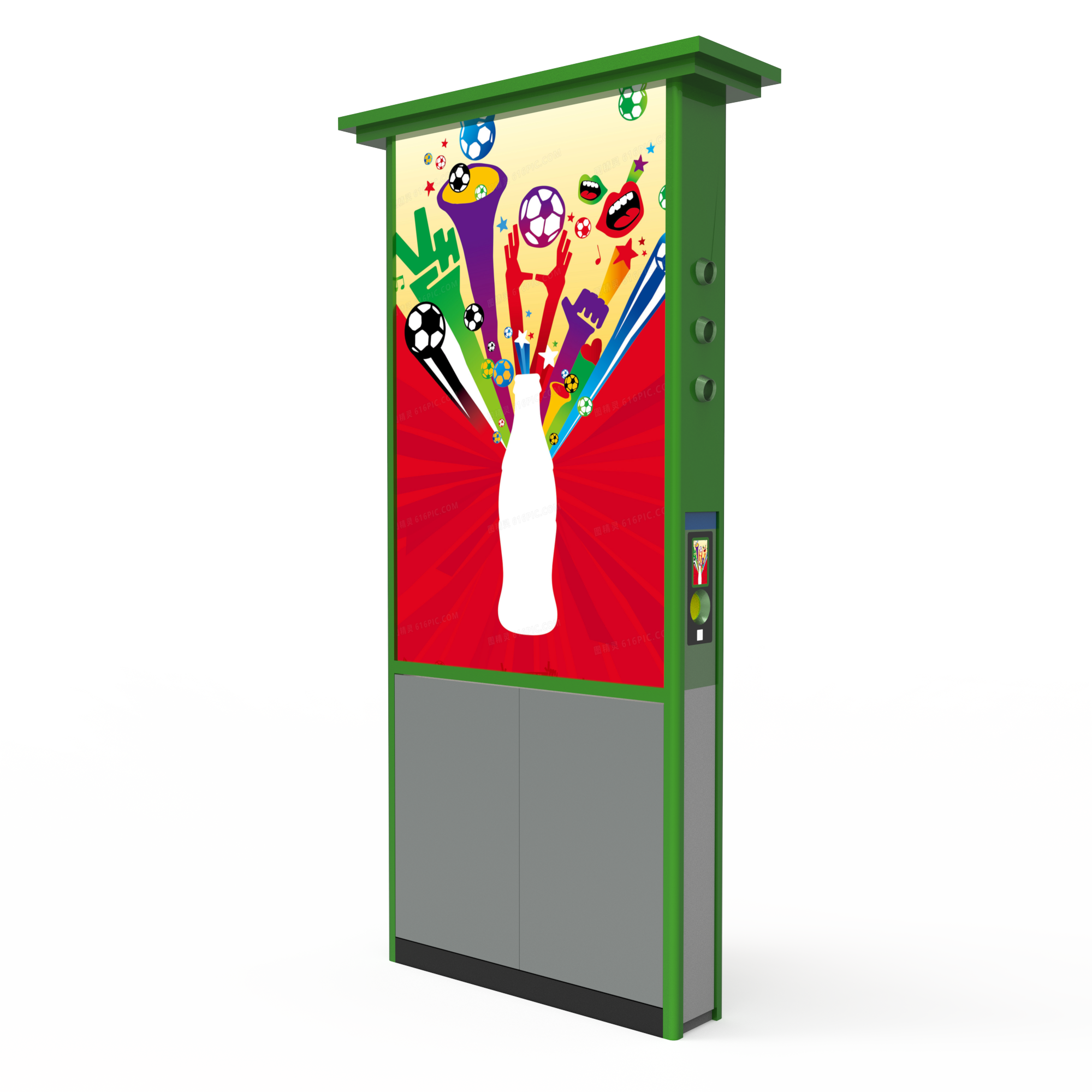 Commercial Supermarket  Blade Advertising Recycling Machine