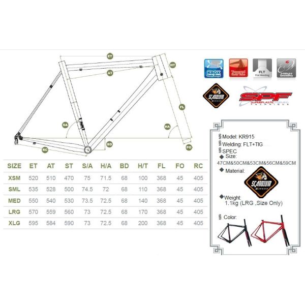 Скандий алюминиевый велосипедный каркас Аэро дорожный гоночный каркас Легкий все размеры OEM