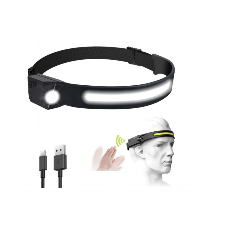 Водоустойчивый гибкий люмен света 12000 работы Headlamp USB 230 градусов перезаряжаемые