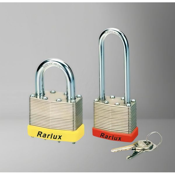 Rarlux Manufacturer Wholesale Custom Shackle Length Industrial Safety Anti-cut Duty Steel Padlock Waterproof Laminated Padlock