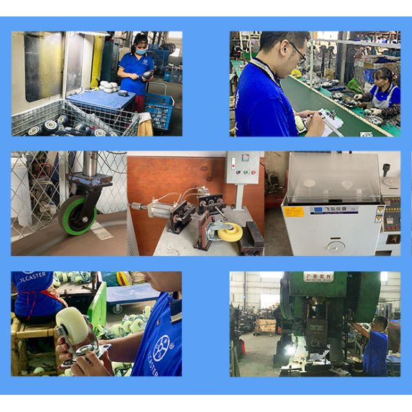 M28x40mm Solid Stem 4 Inch Grey TPR Medical Bed Casters Non-magnetic Hospital Casters