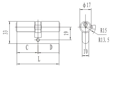 En1303 Brass Lock Cylinder High Security Antique Brass Euro Cylinder Durability