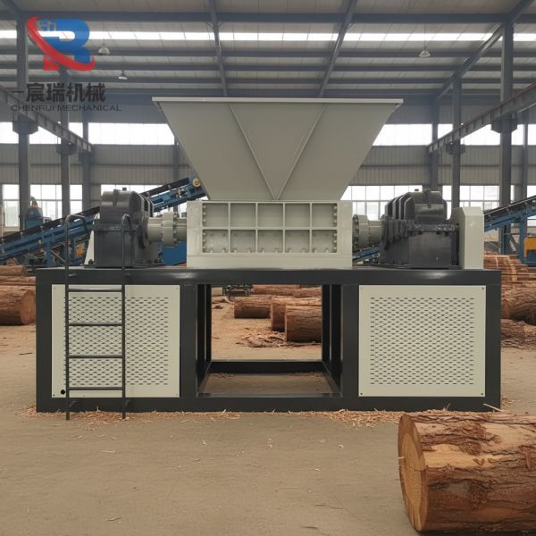 Large Capacity Double Shaft Shredder for Wood Log Timber Processing