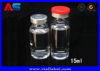 Tubos de ensaio do laboratório dos tubos de ensaio da medicamentação de vidro, 2 ml 3 ml Tubos de ensaio do laboratório dos tubos de ensaio da ampola de vidro 15ml com tampões de alumínio