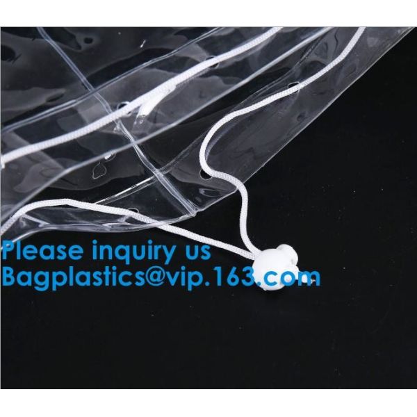 PVC Transparent Drawstring Bag For Sports Cloth,Promotional Transparent PVC Clear Drawstring Backpack Bags Promotion Gif