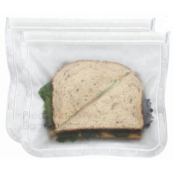 Reusable Silicone Food Storage Bag Washable Silicone Fresh Bag for Fruits Vegetables Meat Preservation bagplastics bagea