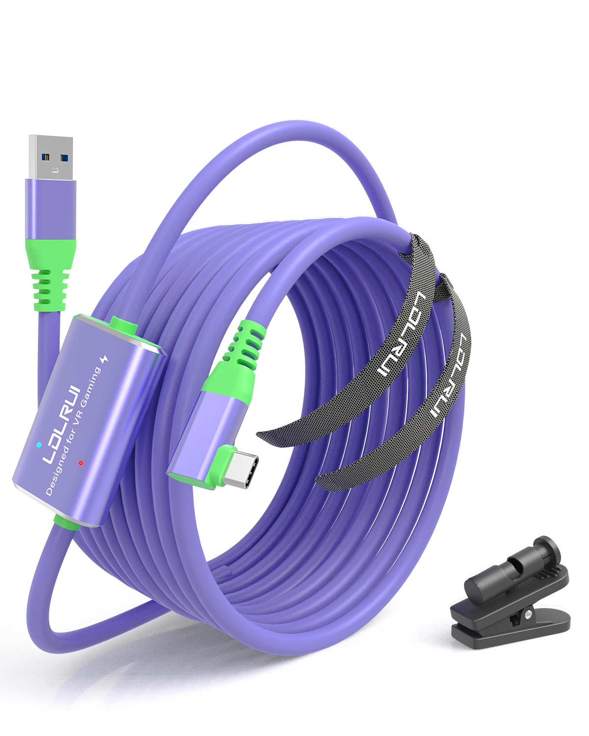 16FT 5M VR Streaming Link Cable Flexible USB A To USB C Cable For Commercial Gaming