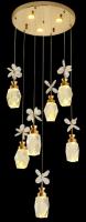 Lumière de la neige en forme de fleur de montagne Éclairage d'escalier pour le plafond du grenier Éclairage de lustre de branche de l'escalier Lumières suspendues LED Lustres