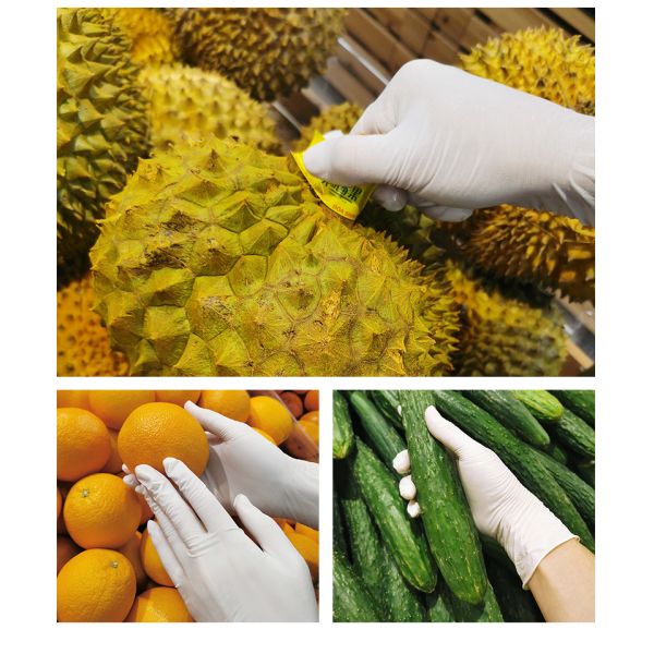 Латекса защитных перчаток упругости FCC перчатки нитрила превосходного устранимого свободные