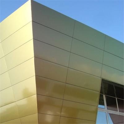 Fire Resistant Composite Sandwich Panel ACP 1220x2440mm Golden Color