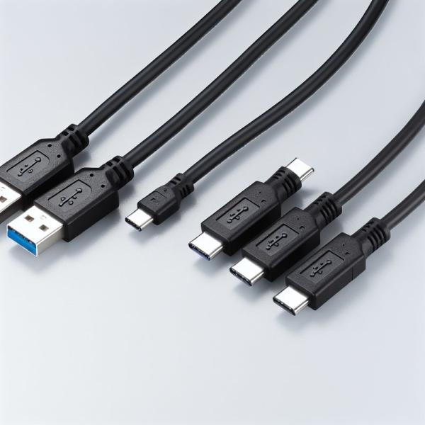 USB 2.0 Type C Male to USB B Male Data Cable for Printers and Scanners