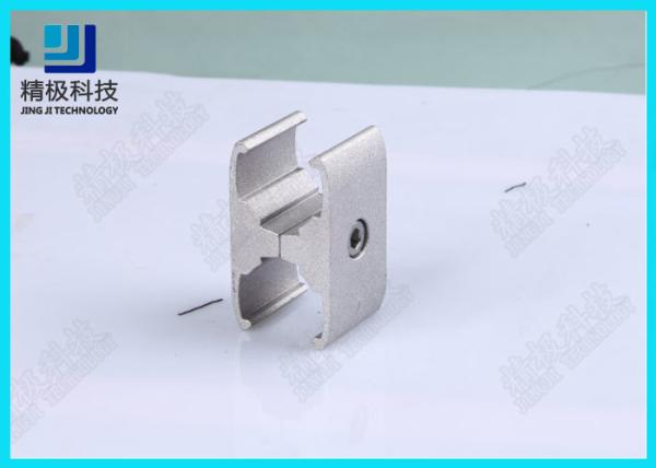 Plate Type Connection Sandblasting Aluminium Tube Joints Parallel Holder AL-11