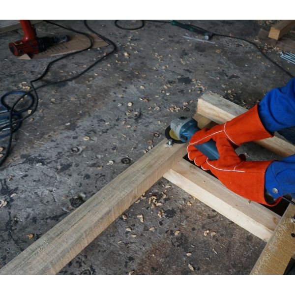 Автомобильные кожаные перчатки работы заварки подкладки хлопка