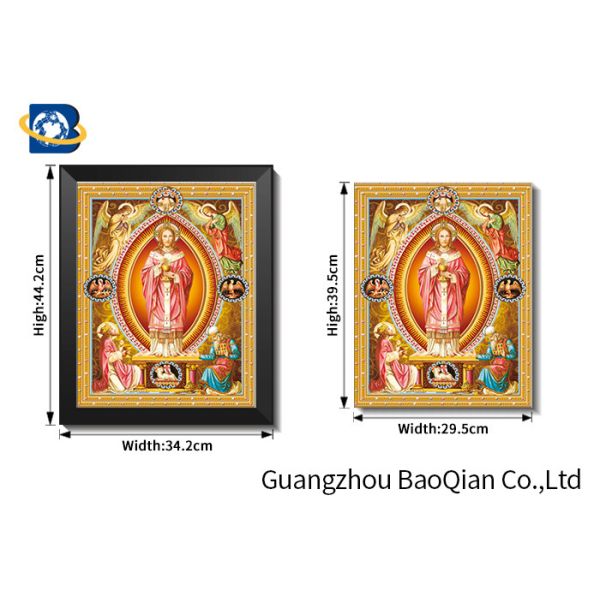 Flipped Efect 3d Lenticular Picture Posters With Monster / Religion , Home Decoration Pieces
