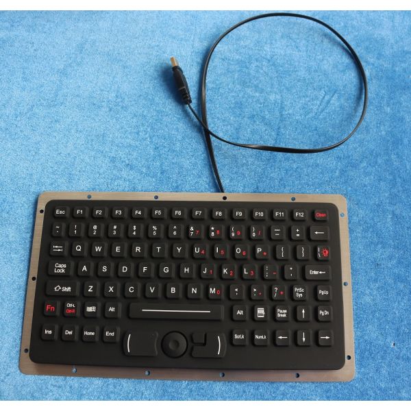 Клавиатура держателя панели EMC резиновая изрезанная военная с освещает контржурным светом