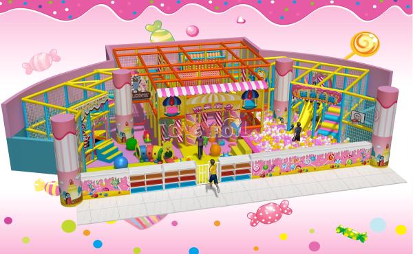 L'équipement de terrain de jeux intérieurs à thème bonbon est la combinaison parfaite de plaisir et d'exercice pour les enfants de tous âges.