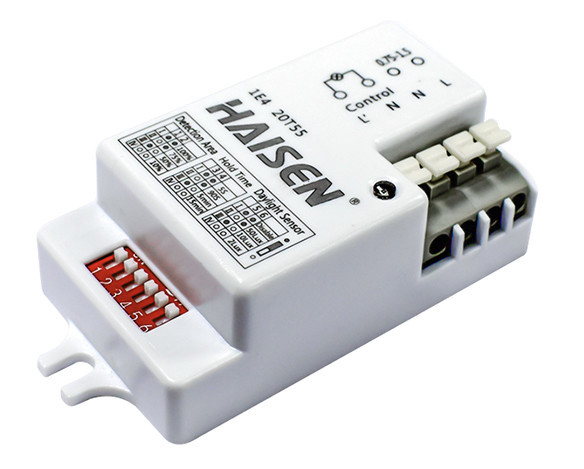 Corridor Microwave On Off Switch Sensor 0.5~1.0m/S Motion Detection