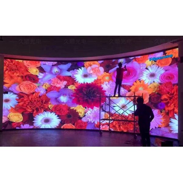 Indoor Flexible Modules P1.86mm Creative LED Display for Building Facades with High Brightness and High Definition