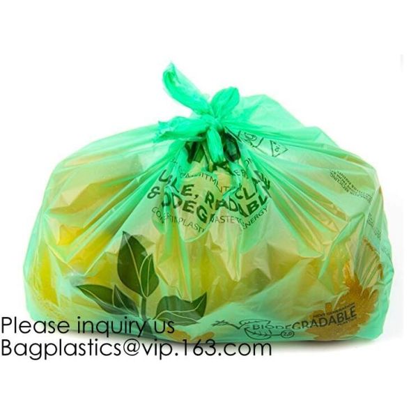 Moisture Resistant, Certified 100% Home Compostable - 100% Biodegradable, Shopping Bags, Reusable, Trash Bags, No Plasti
