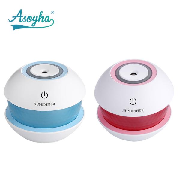 150ml Mini Portable Cool Mist Humidifier Colorful Night Light For Car & Home