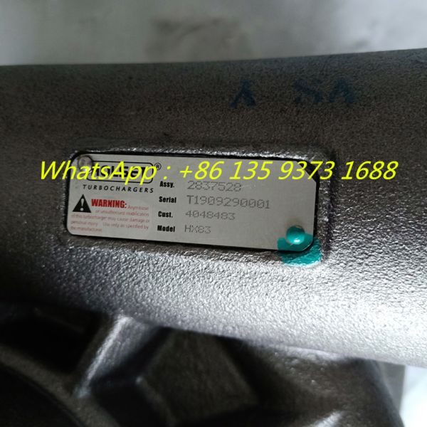 Hot sell Cummins QSK83 diesel engine part turbocharger HX83 2881771 2837528 4048483