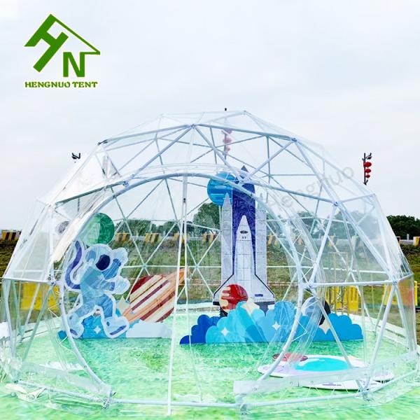 UV Resistant Geodesic Dome Tent Clear PVC 360 Degree Panorama Igloo Tent