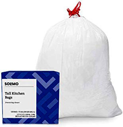 Leak-Proof Clear 4 Gallon Trash Can Liners 100Pk Small Coreless Plastic Garbage Bags Perfect for Bathroom Wastebaskets Kitchen