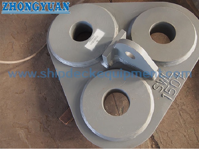Marine Delta Plate for Towing Bridle | Steel Triangle Plate for Ship Towing Equipment