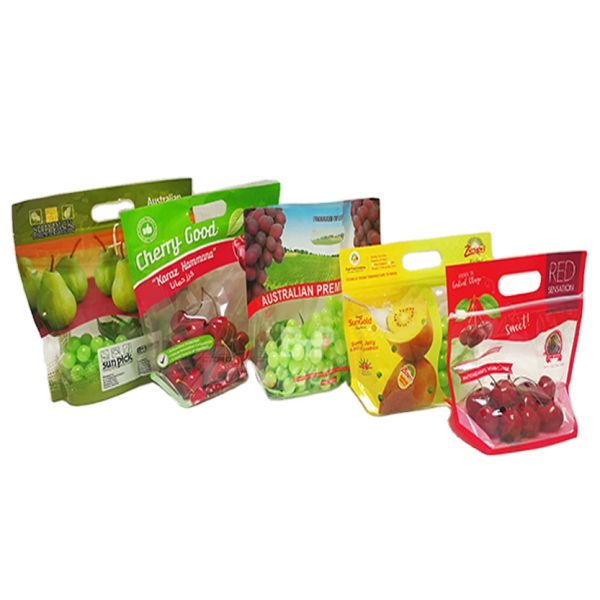 Custom Multi-Size Fresh Food Storage Bags - Resealable Reusable Pouches for Fruits/Vegetables with Date & Content Label