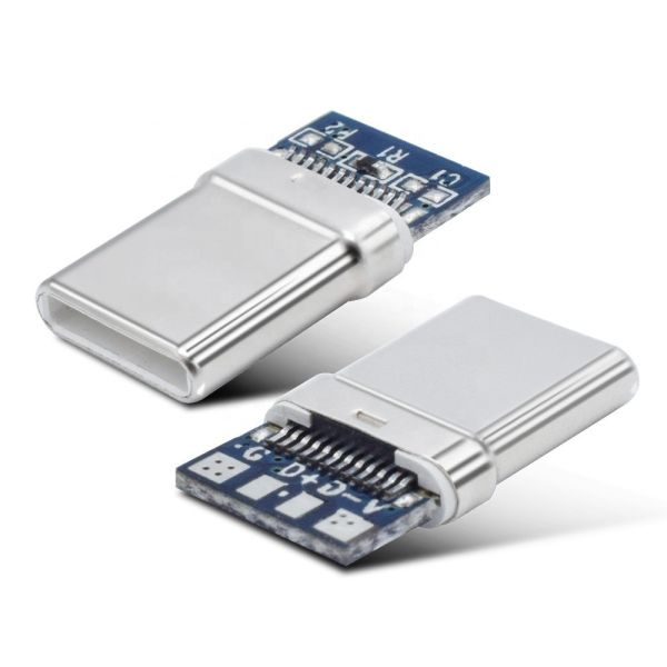 Type C Micro Usb Connector Stainless Steel Shell With Charge / Data Function