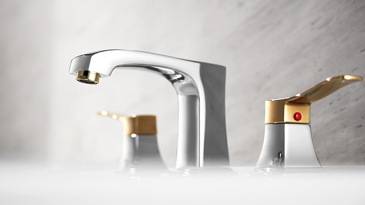 ARROW Foshan Single Handle Single Hole Bathroom Sink Faucet with Ceramic Valve Core and Gold Finish