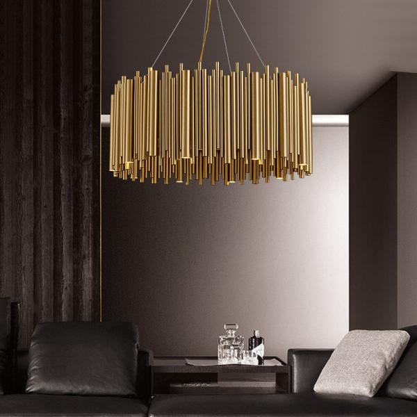 LEDG9 Kitchen Modern Stainless Steel Chandelier 100lm/W
