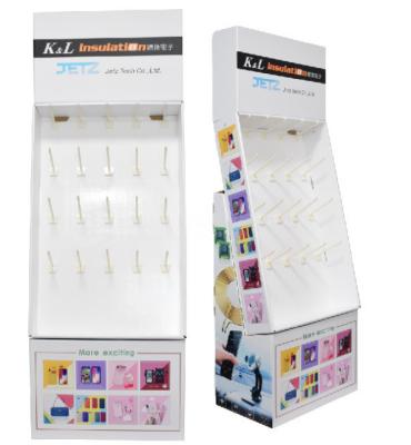 Recycled 350g CCNB Cardboard Hook Display For Retail 5C PMS
