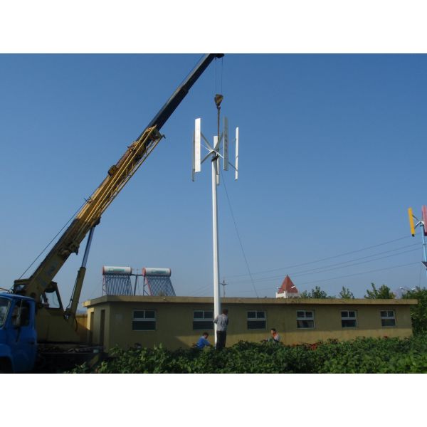 1kW 48V Vertical Axis Wind Turbine Kit for RV/Boat/Cabin – Low Noise, DIY Off-Grid Wind Generator with MPPT Controller